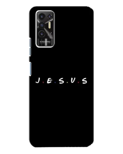 Чехол для TECNO Pova 2 (LE7n) с картинкой «Точки веры J.E.S.U.S.»