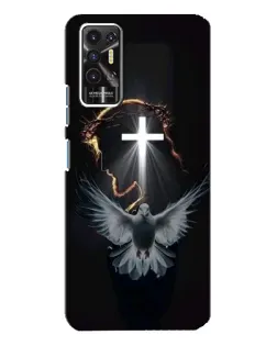 Чехол для TECNO Pova 2 (LE7n) с картинкой «Голубь и Свет»
