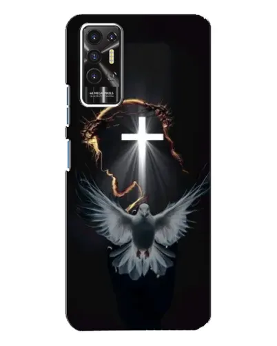Чехол для TECNO Pova 2 (LE7n) с картинкой «Голубь и Свет»