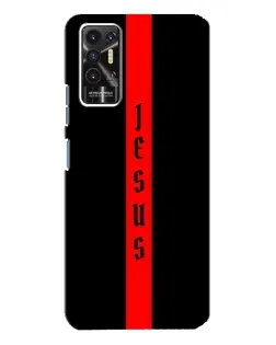 Чехол для TECNO Pova 2 (LE7n) с картинкой «Красная линия веры»