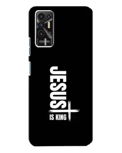 Чехол для TECNO Pova 2 (LE7n) с картинкой «Вертикаль веры Jesus»