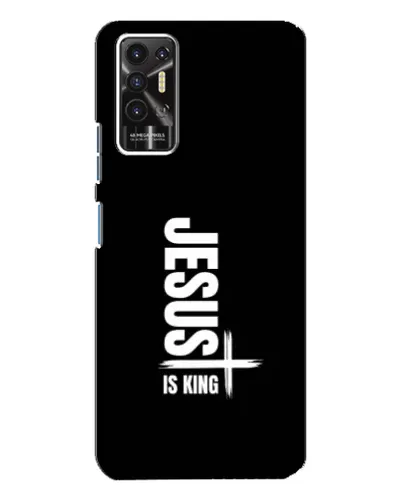 Чехол для TECNO Pova 2 (LE7n) с картинкой «Вертикаль веры Jesus»