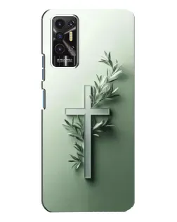 Чехол для TECNO Pova 2 (LE7n) с картинкой «Оливковая ветвь»