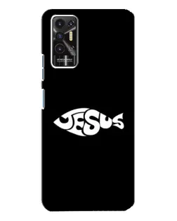 Чехол для TECNO Pova 2 (LE7n) с картинкой «Рыба Jesus»