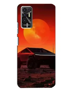 Чохол для TECNO Pova 2 (LE7n) з картинкою «Cybertruck на Марсі»
