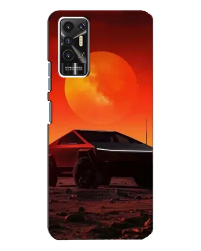 Чохол для TECNO Pova 2 (LE7n) з картинкою «Cybertruck на Марсі»