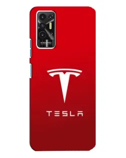 Чохол для TECNO Pova 2 (LE7n) з картинкою «Tesla Red Classic»