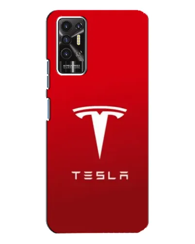Чохол для TECNO Pova 2 (LE7n) з картинкою «Tesla Red Classic»