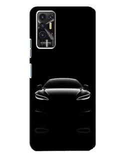 Чохол для TECNO Pova 2 (LE7n) з картинкою «Силует Tesla Night»