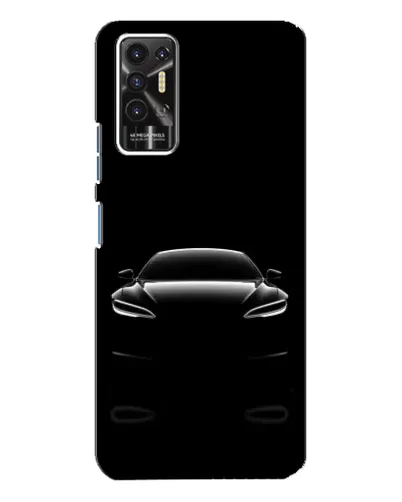 Чохол для TECNO Pova 2 (LE7n) з картинкою «Силует Tesla Night»