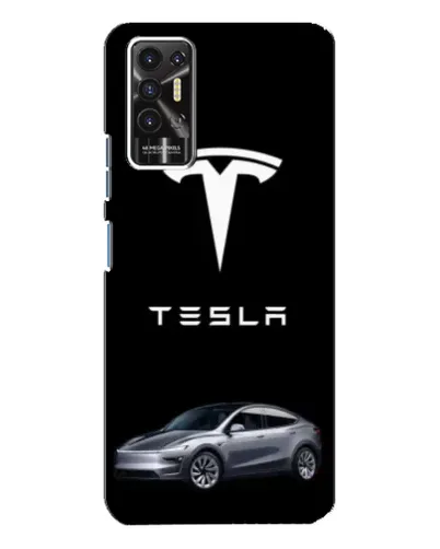Чохол для TECNO Pova 2 (LE7n) з картинкою «Tesla Model Y»