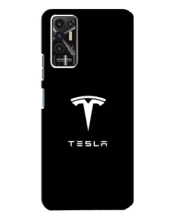 Чохол для TECNO Pova 2 (LE7n) з картинкою «Tesla White Logo»