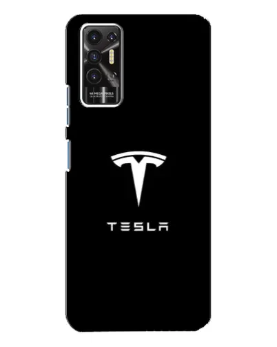 Чохол для TECNO Pova 2 (LE7n) з картинкою «Tesla White Logo»