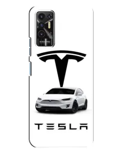 Чохол для TECNO Pova 2 (LE7n) з картинкою «Tesla White Style»