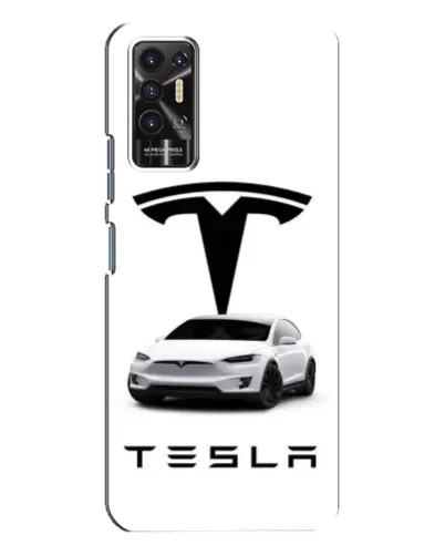 Чохол для TECNO Pova 2 (LE7n) з картинкою «Tesla White Style»