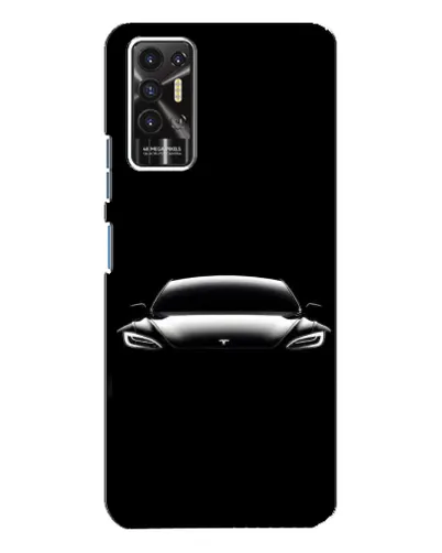 Чохол для TECNO Pova 2 (LE7n) з картинкою «Фари Tesla Night»