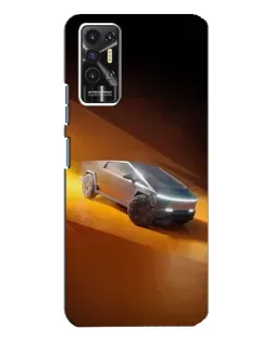 Чохол для TECNO Pova 2 (LE7n) з картинкою «Cybertruck у пустелі»