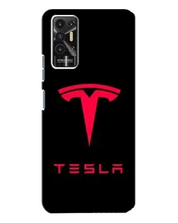 Чохол для TECNO Pova 2 (LE7n) з картинкою «Tesla Red Logo»