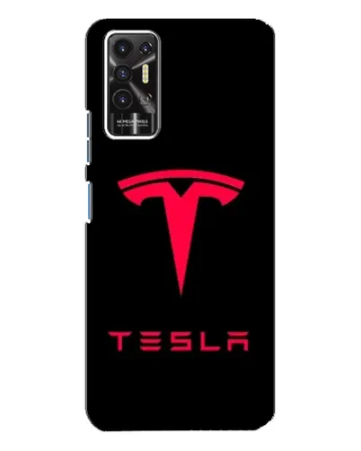 Чохол для TECNO Pova 2 (LE7n) з картинкою «Tesla Red Logo»