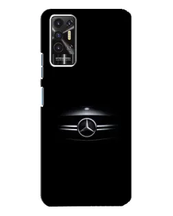 Чехол для TECNO Pova 2 (LE7n) с картинкой «Mercedes — абстрактные линии»
