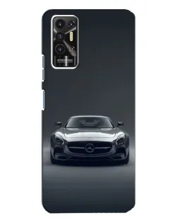 Чехол для TECNO Pova 2 (LE7n) с картинкой «Mercedes на черном»
