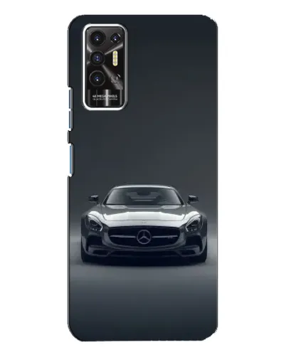 Чехол для TECNO Pova 2 (LE7n) с картинкой «Mercedes на черном»