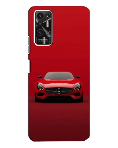 Чехол для TECNO Pova 2 (LE7n) с картинкой «Красный Mercedes AMG»