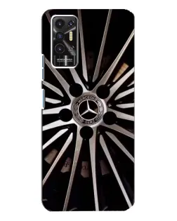 Чехол для TECNO Pova 2 (LE7n) с картинкой «Диск Mercedes»