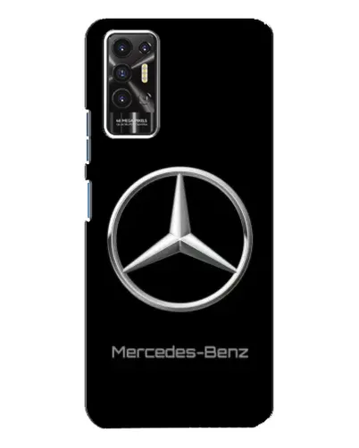 Чехол для TECNO Pova 2 (LE7n) с картинкой «Mercedes Silver Logo»