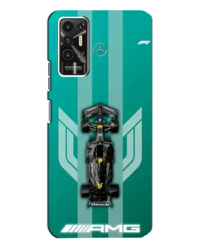 Чехол для TECNO Pova 2 (LE7n) с картинкой «Mercedes AMG Petronas»