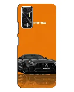 Чехол для TECNO Pova 2 (LE7n) с картинкой «Оранжевый Mercedes AMG»