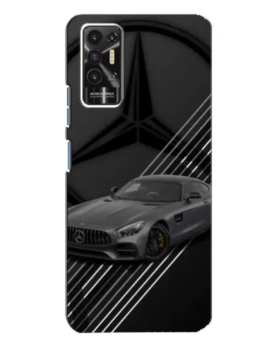 Чехол для TECNO Pova 2 (LE7n) с картинкой «Mercedes AMG — графика»