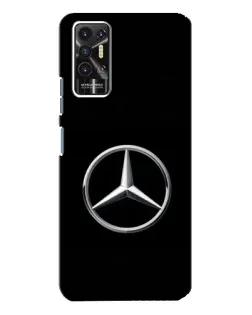 Чехол для TECNO Pova 2 (LE7n) с картинкой «Mercedes классический лого»