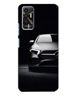 Чехол для TECNO Pova 2 (LE7n) с картинкой «Свет фар Mercedes»
