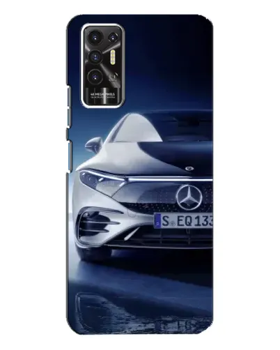 Чехол для TECNO Pova 2 (LE7n) с картинкой «Mercedes EQ — будущее»