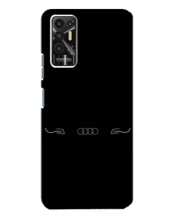 Чехол для TECNO Pova 2 (LE7n) с картинкой «Audi — световой подпись»