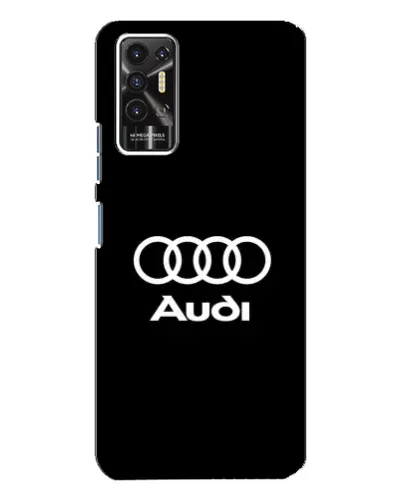 Чехол для TECNO Pova 2 (LE7n) с картинкой «Классическое лого Audi»