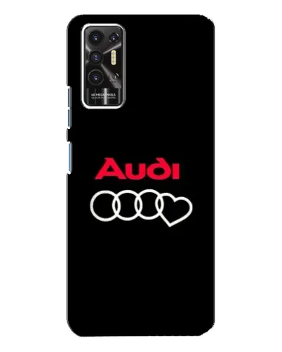 Чехол для TECNO Pova 2 (LE7n) с картинкой «Логотип Audi Heart»