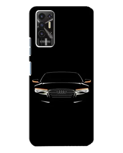Чехол для TECNO Pova 2 (LE7n) с картинкой «Audi — ночной контур»