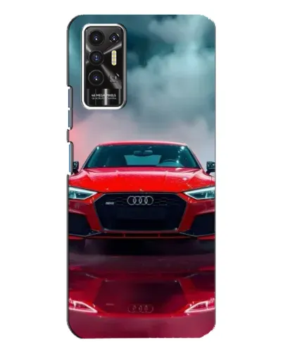 Чехол для TECNO Pova 2 (LE7n) с картинкой «Audi RS — красный стиль»
