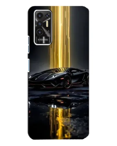 Чохол для TECNO Pova 2 (LE7n) з картинкою «Нічний Lamborghini драйв»