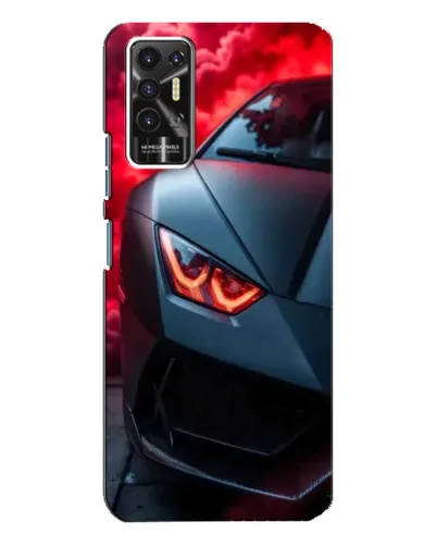 Чохол для TECNO Pova 2 (LE7n) з картинкою «Lamborghini червоне сяйво»