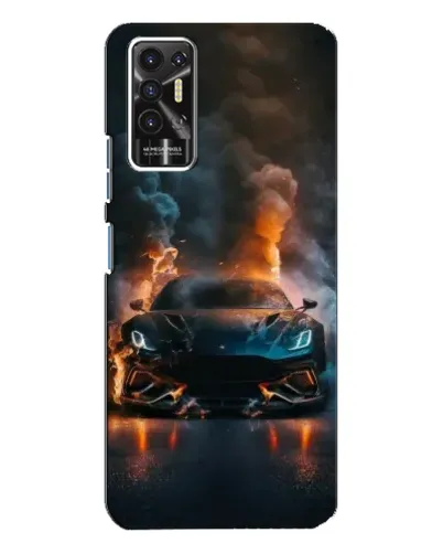 Чохол для TECNO Pova 2 (LE7n) з картинкою «Lamborghini димна естетика»