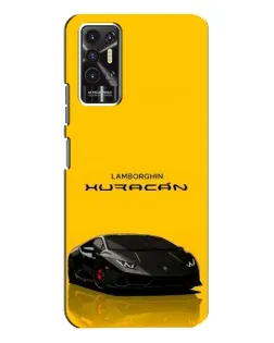Чохол для TECNO Pova 2 (LE7n) з картинкою «Lamborghini Huracan чорний»
