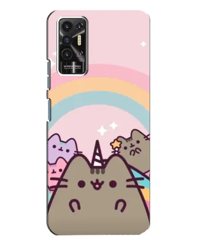 Чехол для TECNO Pova 2 (LE7n) с картинкой «Единорог Pusheen»