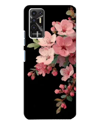 Чехол для TECNO Pova 2 (LE7n) с картинкой «Розовая ветка сакуры»