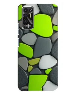 Чохол для TECNO Pova 2 (LE7n) з картинкою «Яскрава неонова галька»