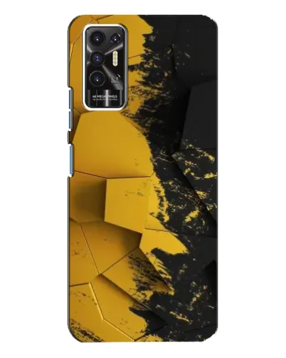 Чохол для TECNO Pova 2 (LE7n) з картинкою «Золоті уламки геометрії»