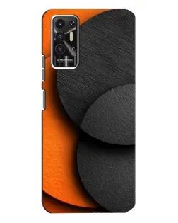 Чохол для TECNO Pova 2 (LE7n) з картинкою «Геометрія помаранчевих кіл»