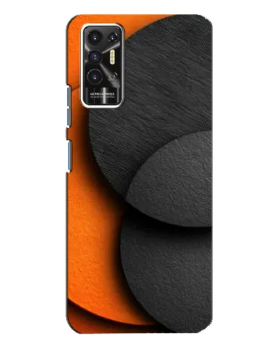 Чохол для TECNO Pova 2 (LE7n) з картинкою «Геометрія помаранчевих кіл»